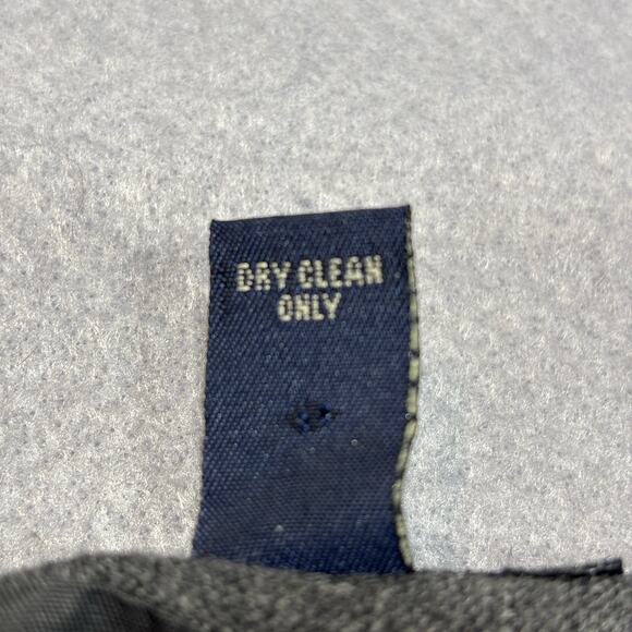 American Eagle Dress S Gray Wool Lined Embroidered Floral Cottagecore Minimalist - Picture 4 of 9